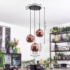 Ripoll Lampa wisząca, Kula świetlna, Lampa wiszącego klastra W kolorze miedzi, 3-punktowe