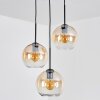 Koyoto Lampa wisząca, Kula świetlna, Lampa wiszącego klastra W kolorze bursztynu, Przezroczysty, 3-punktowe