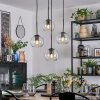 Koyoto lampa wisząca, kula świetlna, lampa wisząca kaskadowa przezroczysty, 4-punktowe