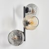 Ripoll Kula świetlna, Lampa ścienna W kolorze bursztynu, Przezroczysty, Przydymiony, 3-punktowe Ripoll Kula świetlna, Lampa ścienna W kolorze bursztynu, Przezroczysty, Przydymiony, 3-punktowe
