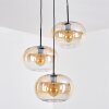 Apedo lampa wisząca, lampa wisząca, lampa wisząca kaskadowa bursztynowy, przezroczysty, 3-punktowe
