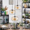 Apedo lampa wisząca, lampa wisząca, lampa wisząca kaskadowa bursztynowy, przezroczysty, 3-punktowe
