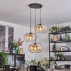 Apedo Lampa wisząca, Lampa wisząca, Lampa wiszącego klastra W kolorze bursztynu, Przezroczysty, 3-punktowe