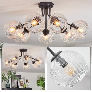 Ripoll Lampa sufitowa, Kula świetlna Przezroczysty, 7-punktowe
