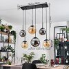 Gastor Lampa wisząca, Kula świetlna, Lampa wisząca W kolorze bursztynu, Przydymiony, 6-punktowe