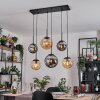 Gastor Lampa wisząca, Kula świetlna, Lampa wisząca W kolorze bursztynu, Przydymiony, 6-punktowe