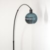 Koyoto lampa stojąca, lampa podłogowa łukowa czarny, 1-punktowy