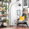 Ripoll lampa stojąca, lampa podłogowa łukowa czarny, 1-punktowy