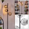 Ripoll Lampa stojąca Chrom, Przydymiony, 3-punktowe
