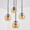 Ripoll lampa wisząca, kula świetlna, lampa wisząca kaskadowa bursztynowy, 4-punktowe