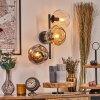 Ripoll Kula świetlna, Lampa ścienna W kolorze bursztynu, Przezroczysty, Przydymiony, 3-punktowe
