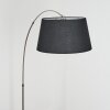 Bassagoda Lampa stojąca Nikiel matowy, Czarny, 1-punktowy