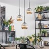 Ripoll Lampa wisząca, Kula świetlna, Lampa wiszącego klastra W kolorze bursztynu, 3-punktowe