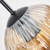 Ripoll Lampa wisząca, Kula świetlna, Lampa wiszącego klastra W kolorze bursztynu, 3-punktowe