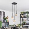 Ripoll Lampa wisząca, Kula świetlna, Lampa wiszącego klastra W kolorze bursztynu, 3-punktowe