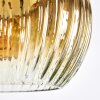 Ripoll lampa wisząca, kula świetlna, lampa wisząca kaskadowa złoty, przezroczysty, 3-punktowe