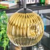 Ripoll lampa wisząca, kula świetlna, lampa wisząca kaskadowa złoty, przezroczysty, 3-punktowe