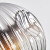 Ripoll lampa wisząca, kula świetlna, lampa wisząca kaskadowa chrom, przezroczysty, przydymiony, 3-punktowe