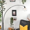Ripoll lampa stojąca, lampa podłogowa łukowa czarny, 1-punktowy