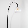 Ripoll lampa stojąca, lampa podłogowa łukowa czarny, 1-punktowy