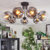 Ripoll Lampa sufitowa, Kula świetlna Chrom, Przezroczysty, Przydymiony, 7-punktowe