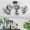 Ripoll Lampa sufitowa, Kula świetlna Chrom, Przezroczysty, Przydymiony, 7-punktowe