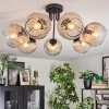 Ripoll lampa sufitowa, kula świetlna bursztynowy, przezroczysty, 7-punktowe