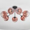 Ripoll Lampa sufitowa, Kula świetlna Przezroczysty, W kolorze miedzi, 7-punktowe
