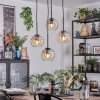 Ripoll lampa wisząca, kula świetlna, lampa wisząca kaskadowa bursztynowy, przezroczysty, 4-punktowe