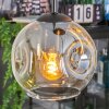 Ripoll lampa wisząca, kula świetlna, lampa wisząca kaskadowa bursztynowy, przezroczysty, 4-punktowe
