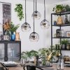 Ripoll lampa wisząca, kula świetlna, lampa wisząca kaskadowa przezroczysty, przydymiony, 4-punktowe