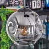 Ripoll lampa wisząca, kula świetlna, lampa wisząca kaskadowa przezroczysty, przydymiony, 4-punktowe