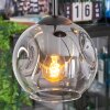 Ripoll lampa wisząca, kula świetlna, lampa wisząca kaskadowa przezroczysty, przydymiony, 4-punktowe