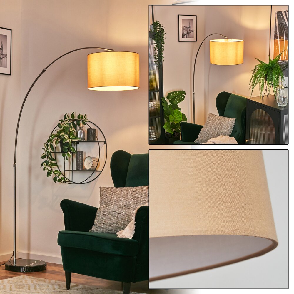 Soungou Lampa stojąca Nikiel matowy, Czarny, 1-punktowy main product photo