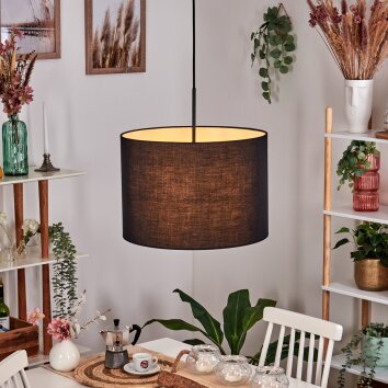 Bassagoda Lampa wisząca, Lampa wisząca Czarny, Biały, 1-punktowy