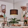 Bassagoda Lampa wisząca, Lampa wisząca Czarny, Biały, 1-punktowy