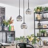 Ripoll lampa wisząca, kula świetlna, lampa wisząca kaskadowa przezroczysty, przydymiony, 3-punktowe