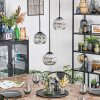 Ripoll lampa wisząca, kula świetlna, lampa wisząca kaskadowa przezroczysty, przydymiony, 3-punktowe