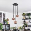 Ripoll lampa wisząca, kula świetlna, lampa wisząca kaskadowa miedziany, 3-punktowe