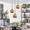 Ripoll lampa wisząca, kula świetlna, lampa wisząca kaskadowa złoty, 3-punktowe