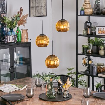 Ripoll lampa wisząca, kula świetlna, lampa wisząca kaskadowa złoty, 3-punktowe