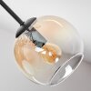 Koyoto lampa sufitowa, kula świetlna 82 cm bursztynowy, przezroczysty, przydymiony, 7-punktowe