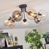 Koyoto Lampa sufitowa, Kula świetlna 82 cm W kolorze bursztynu, Przezroczysty, Przydymiony, 7-punktowe
