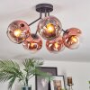 Ripoll Lampa sufitowa, Kula świetlna Przezroczysty, W kolorze miedzi, 5-punktowe