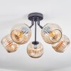 Ripoll lampa sufitowa, kula świetlna bursztynowy, 5-punktowe