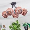 Ripoll Lampa sufitowa, Kula świetlna W kolorze miedzi, 5-punktowe