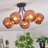 Ripoll Lampa sufitowa, Kula świetlna W kolorze miedzi, 5-punktowe