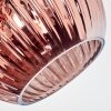 Ripoll Lampa sufitowa, Kula świetlna W kolorze miedzi, 5-punktowe