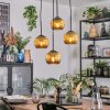 Koyoto lampa wisząca, kula świetlna, lampa wisząca kaskadowa złoty, 4-punktowe