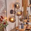 Koyoto Kula świetlna, Lampa ścienna Chrom, Przydymiony, 3-punktowe